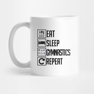 Eat Sleep Gymnastics Repeat MAG Mug